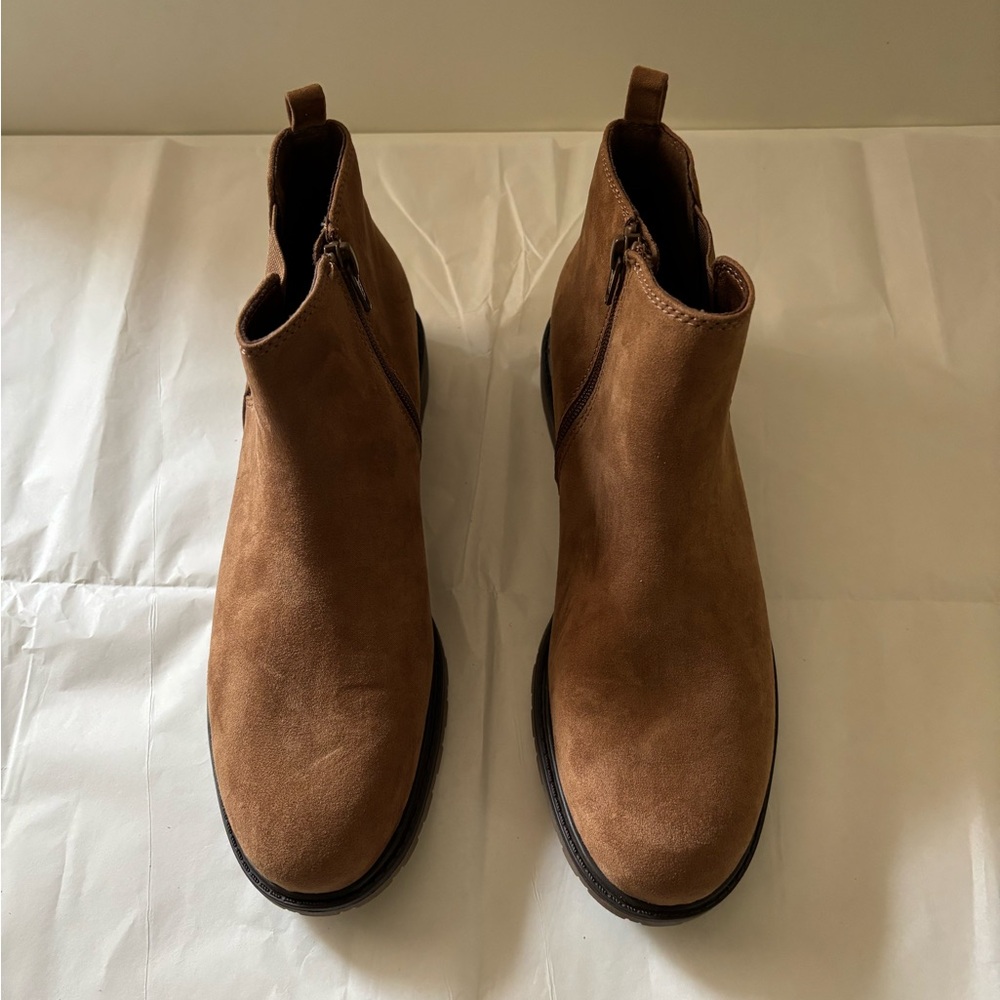 Sonoma Cognac Ankle Boots Sz 8.5